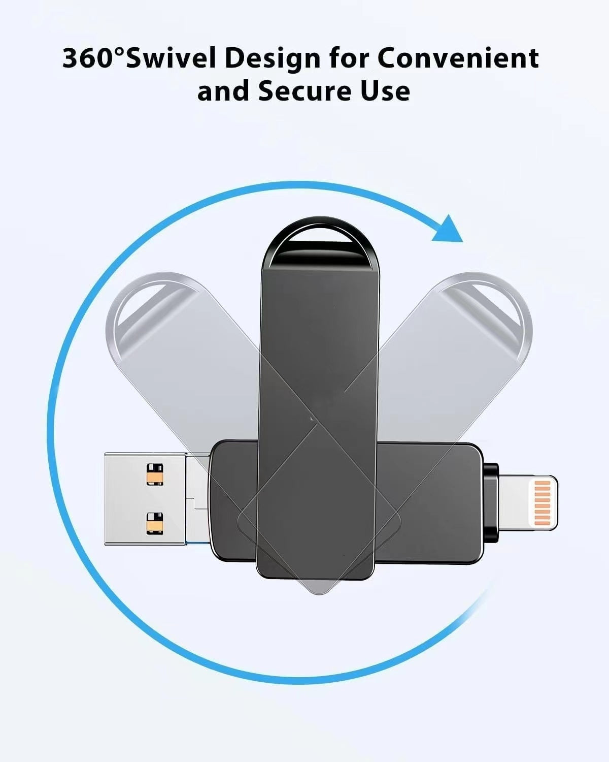 Photo Stick For IPhoe,3-in-1 Drive For IPhoe,High-Speed IPhoe Memory Stick Thumb Drives External Storage USB Stick Compatible For IPhoe