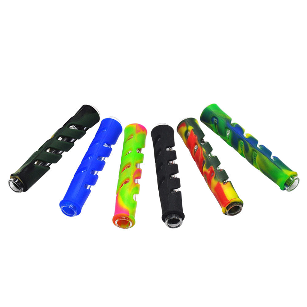 Creative And Portable Silicone Glass Pipe