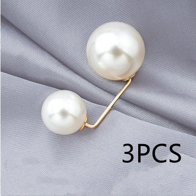 Anti-light Brooch Skirt Waist Button Nail Pearl