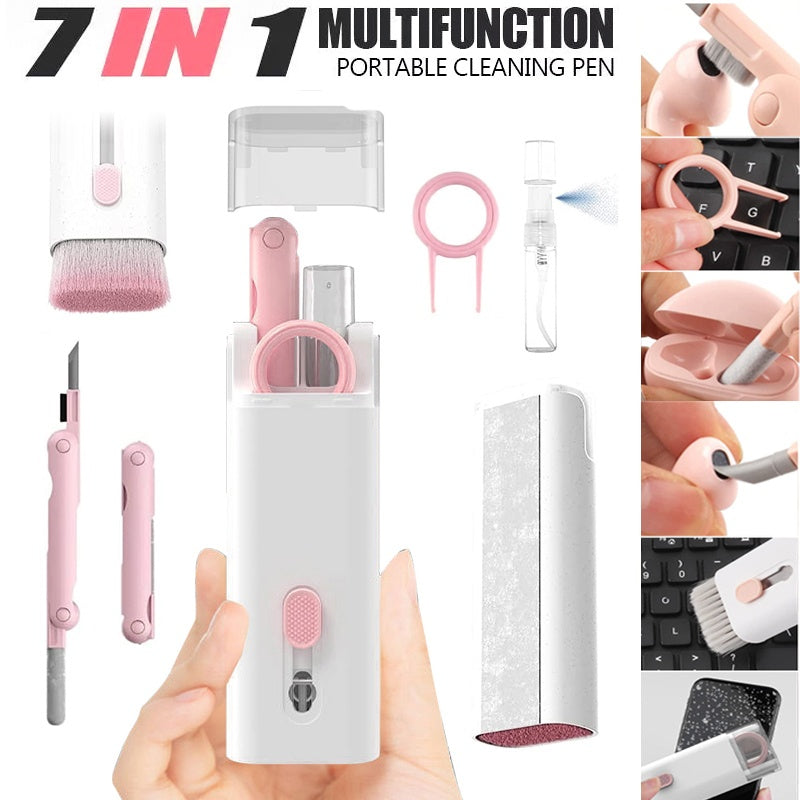 Multifunctional Bluetooth Headset Cleaning Pen Set Keyboard Cleaner Cleaning Tools Cleaner Keycap Puller Kit