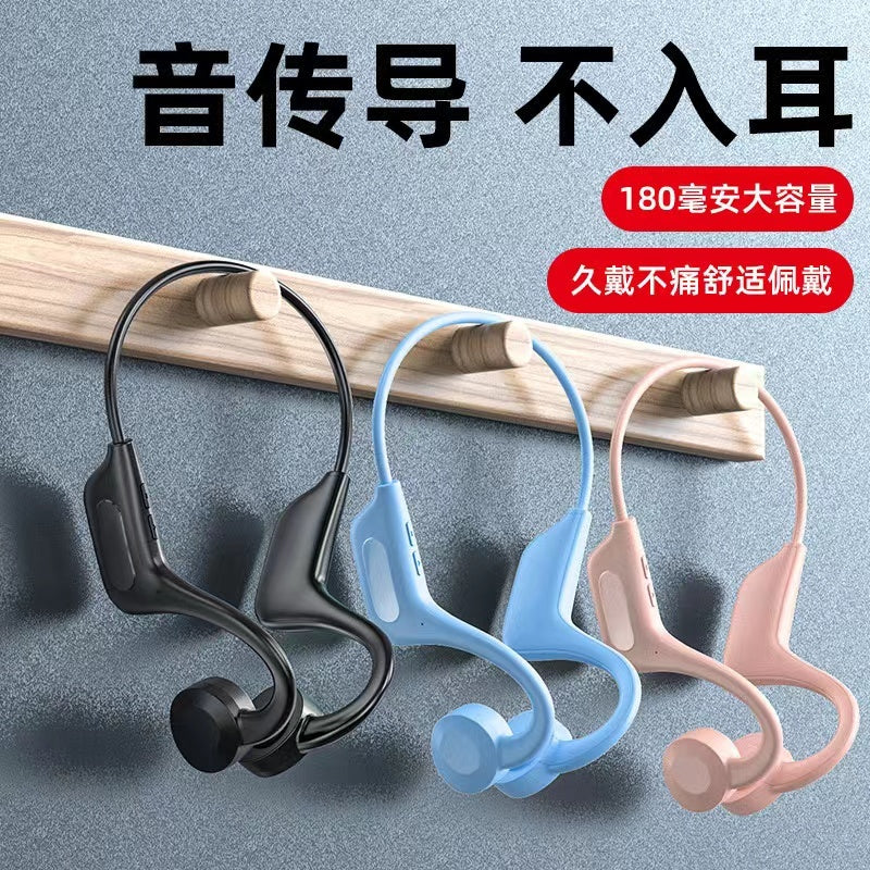 Bone Conduction Headphones Waterproof Open Ear Wireless Earbuds Bluetooth Long Playtime Sports Headset