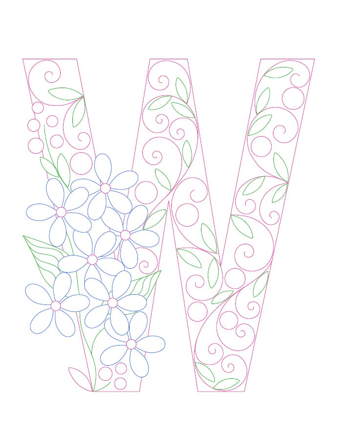 Paper Filigree Painting Kit - Letters