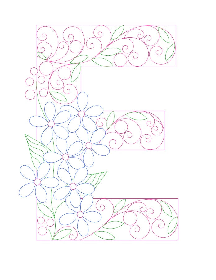 Paper Filigree Painting Kit - Letters