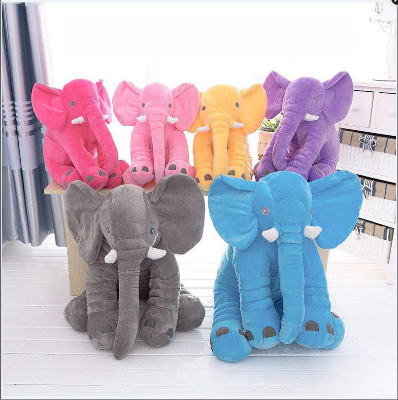 Soft Comfort Elephant Plush Toy  Accompany Sleeping Baby Sleep Child Pillow Leather Shell