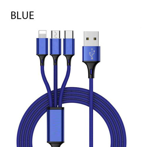 3 In 1 USB Cable For 'IPhone XS Max XR X 8 7 Charger Micro USB Cable For Android USB