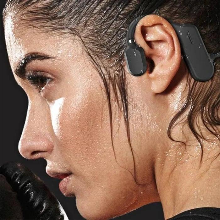 Bone Conduction Headphones Waterproof Open Ear Wireless Earbuds Bluetooth Long Playtime Sports Headset