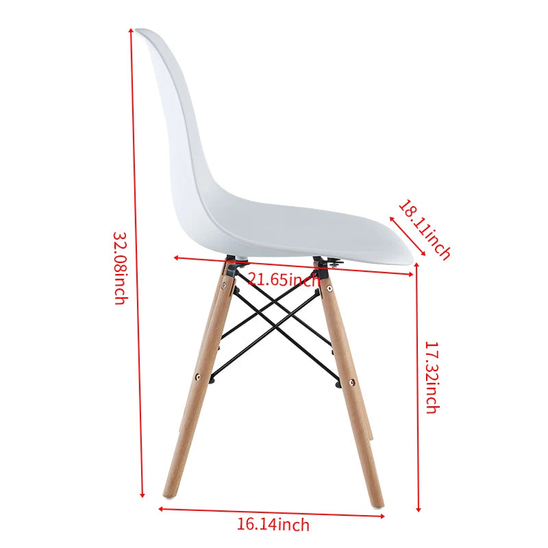 [Flash Sale]5 Pieces Dining Table Chair Sets 1 Round Table+4 Chairs White Kitchen Sets Coffee Sets[US-W]