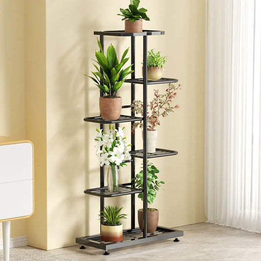 Plant Stand Flower Stand 4/6/8 Tier Flower Pot Shelf Balcony Indoor Multi-layer Storage Rack Succulent Plant Flower Rack