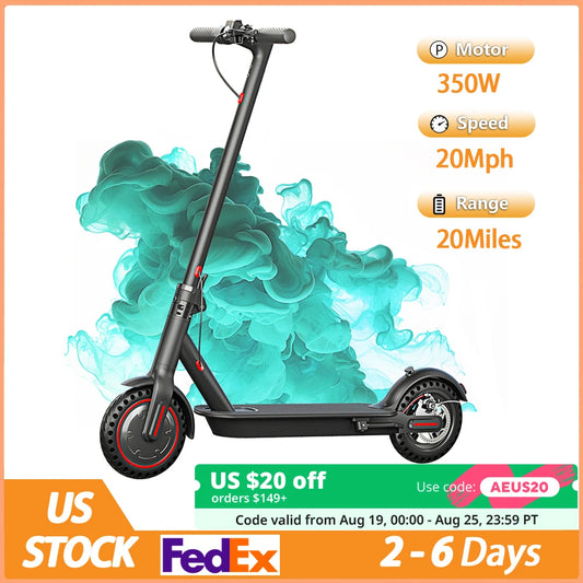 350W Foldable Electric Scooter for Adults Teens,Explosion-proof Tires,Dual Brake System Lightweight High Quality E-scooter