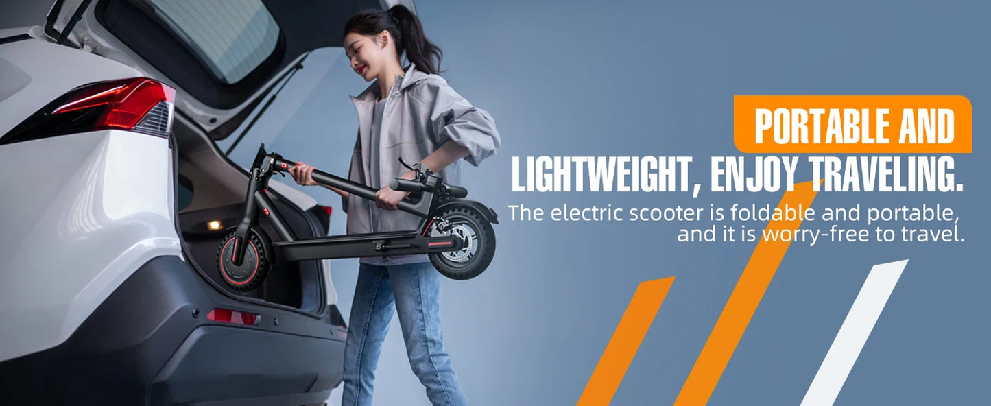 350W Foldable Electric Scooter for Adults Teens,Explosion-proof Tires,Dual Brake System Lightweight High Quality E-scooter