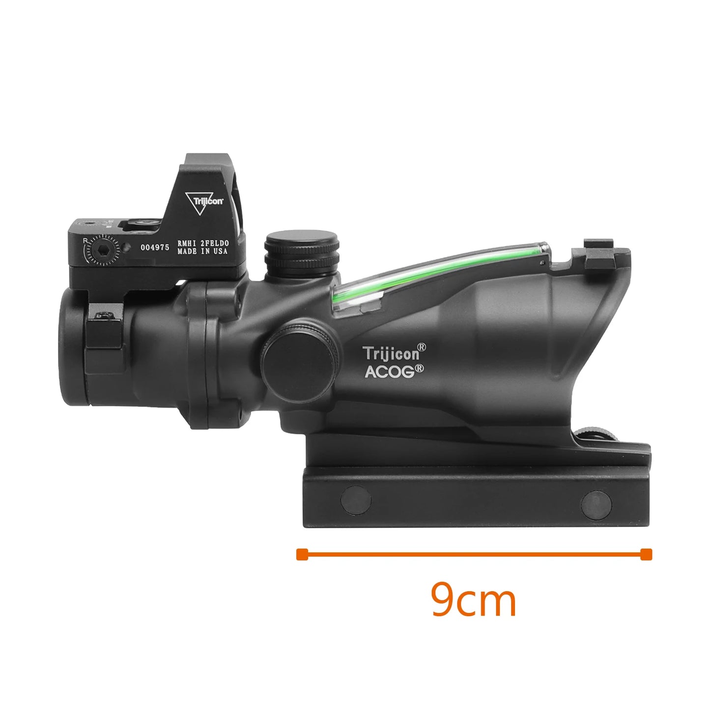 Adjustable 4x32 Red Dot 1x  4x Scope RMR Red Dot Tactical Scope 20mm Rail Scope for Glock Hunting