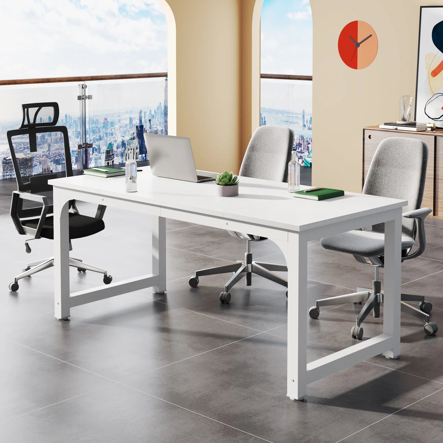 Tribesigns Large Office Desk Computer Table Study Writing Desk Workstation for Home Office Modern Computer Desk