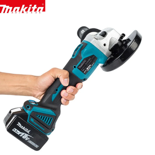 Makita 18V 125mm DGA404 Brushless Lithium Electric Angle Grinder Rechargeable Cutting Machine High Power Polishing Machine