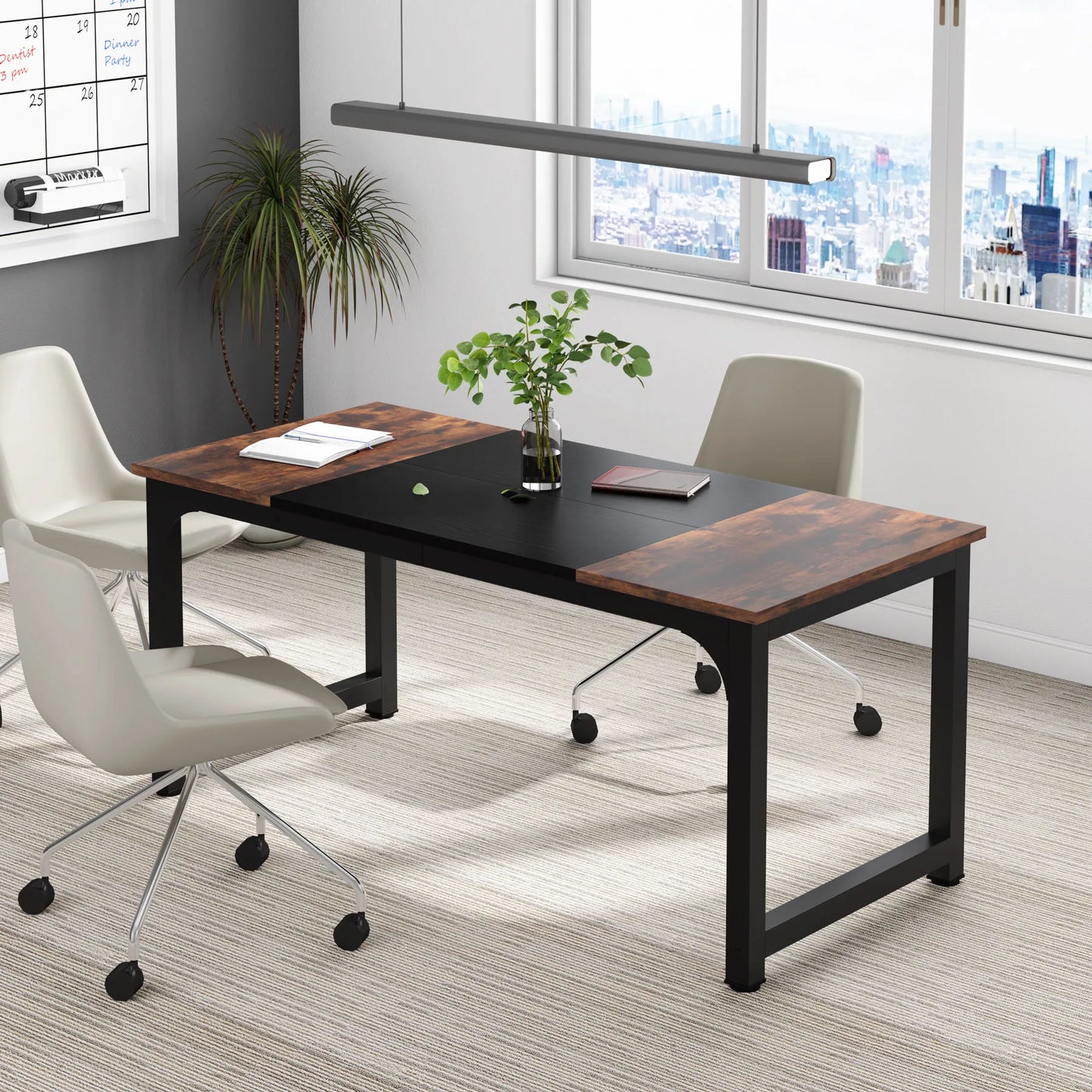 Tribesigns Large Office Desk Computer Table Study Writing Desk Workstation for Home Office Modern Computer Desk