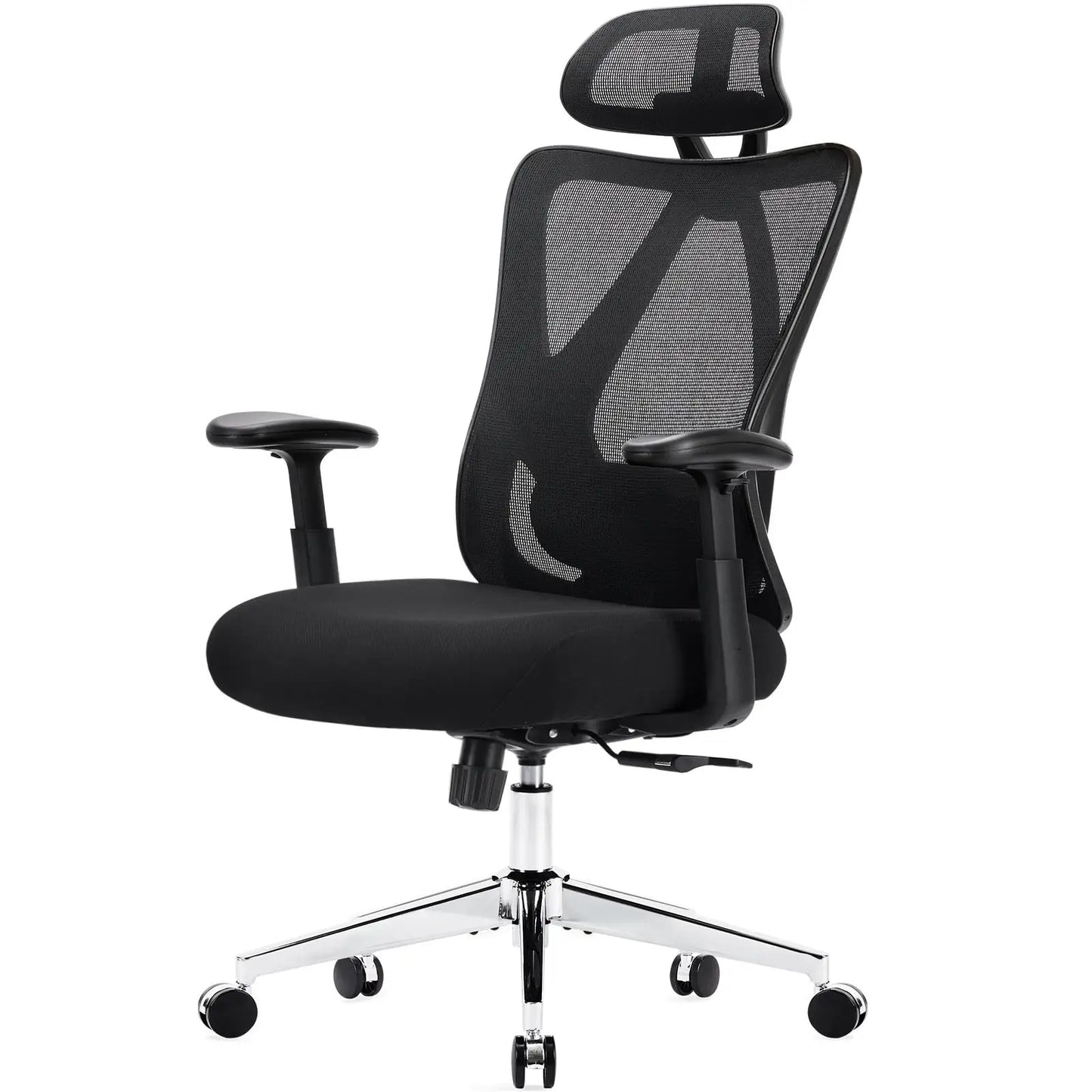 JHK Ergonomic Lumbar Support Mesh Backrest Office Chair Adjustable Height Headrest Breathable Back Rolling Swivel Gaming Chairs