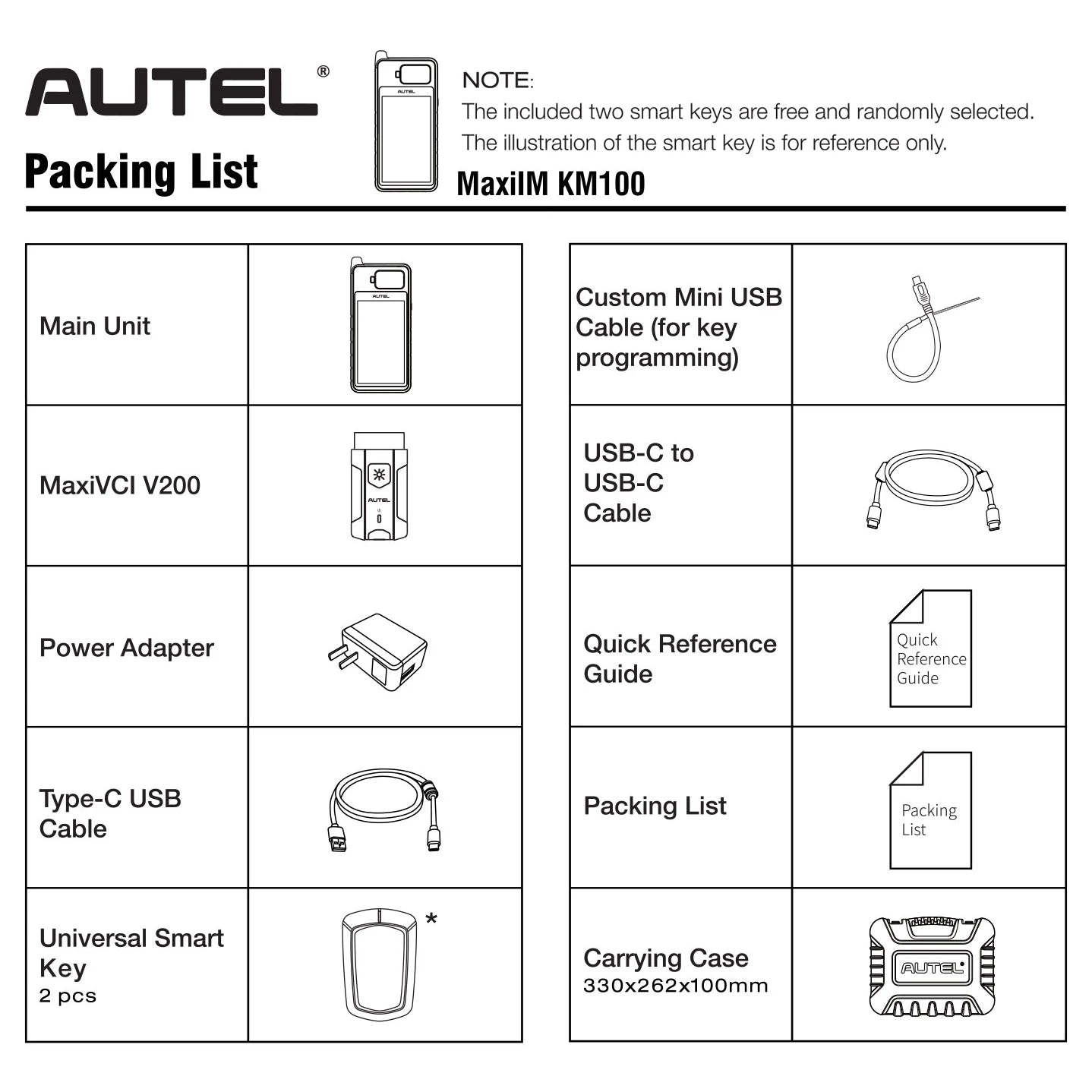 Autel MaxiIM KM100 Key Fob Programming Immobilizer Tool 2PCS Autel IKEY for 60s Key Generation OBD IMMO Key Learning on 99% Car