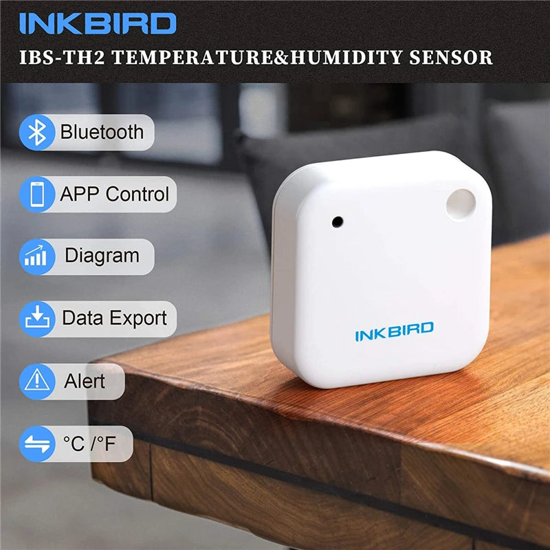 INKBIRD IBS-TH2 Bluetooth-compatible Temperature & Humidity Sensor Smart Home Tool Wireless Data Logger Thermometer&Ｈygrometer