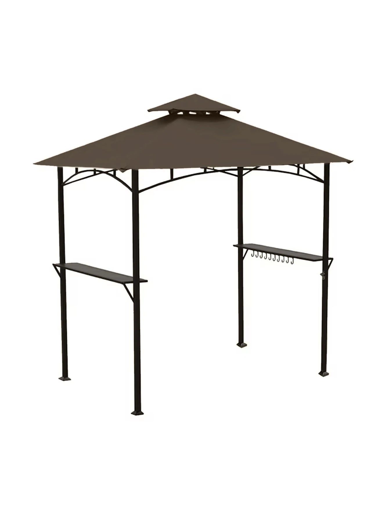 8x5ft BBQ Gazebo Replacement Canopy Double Layered Canopy, Barbecue Pavilion Ceiling