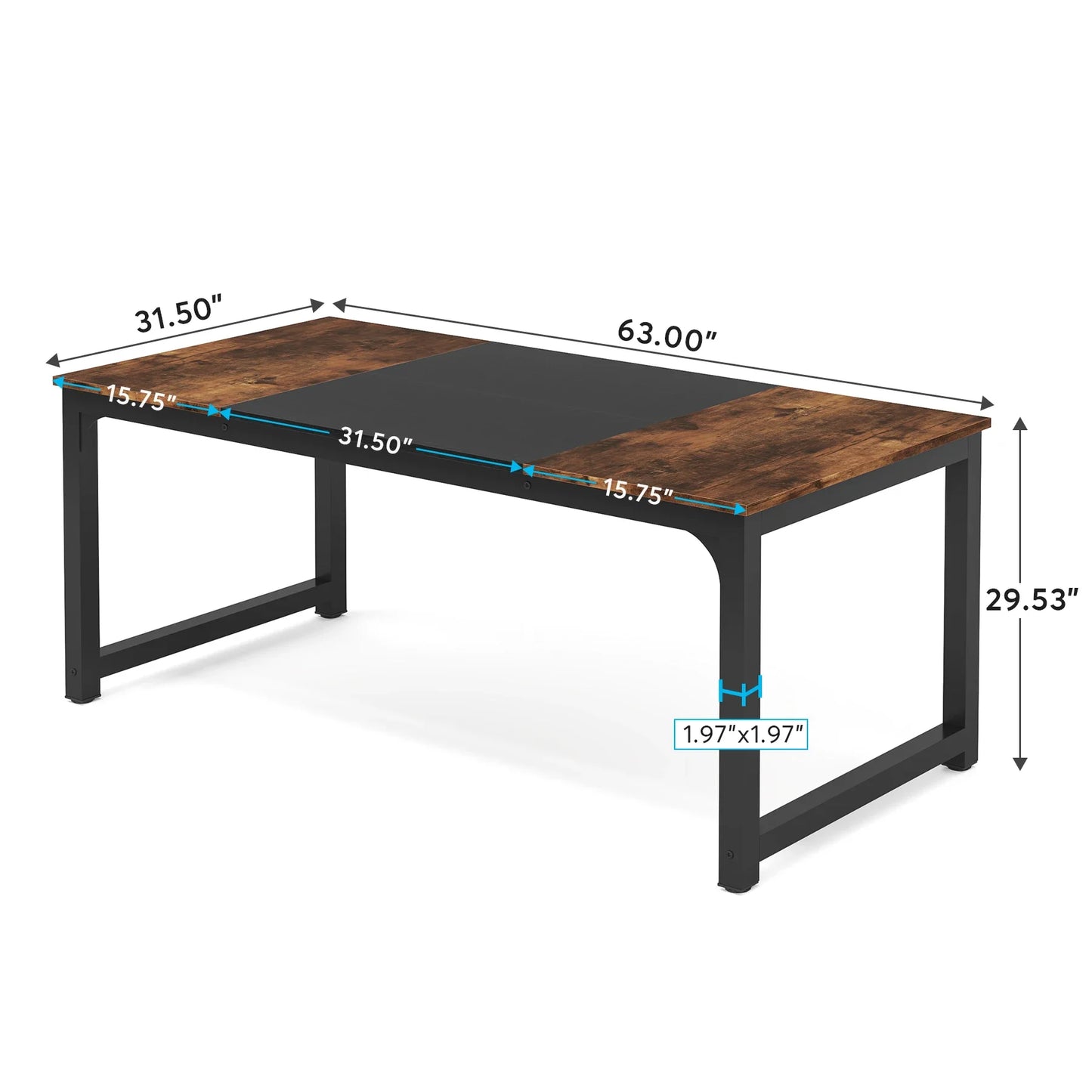 Tribesigns Large Office Desk Computer Table Study Writing Desk Workstation for Home Office Modern Computer Desk