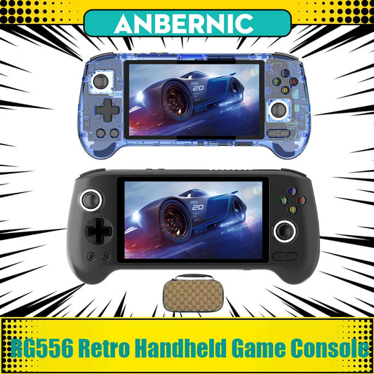 ANBERNIC RG556 Handheld Game Console 1080*1920 Android 13 System 5.48 Inch AMOLED Screen 5500mAh WIFI BT5.0 Retro Video Players