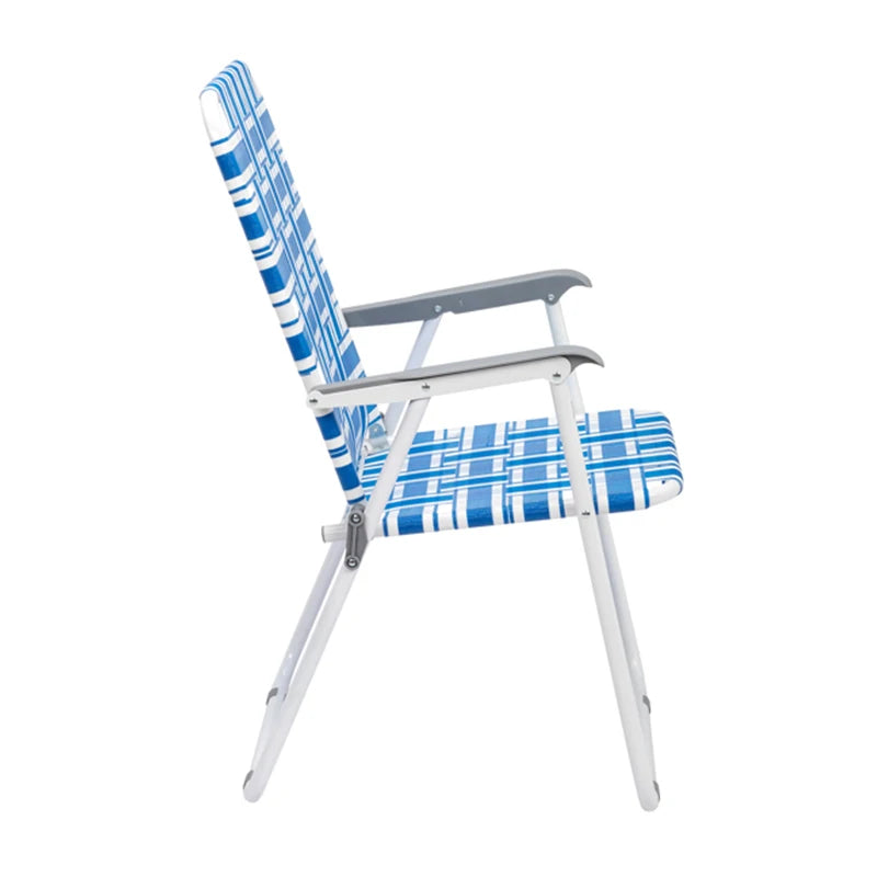 Bandage chair outdoor camping folding chair portable backrest beach chair office leisure woven chair