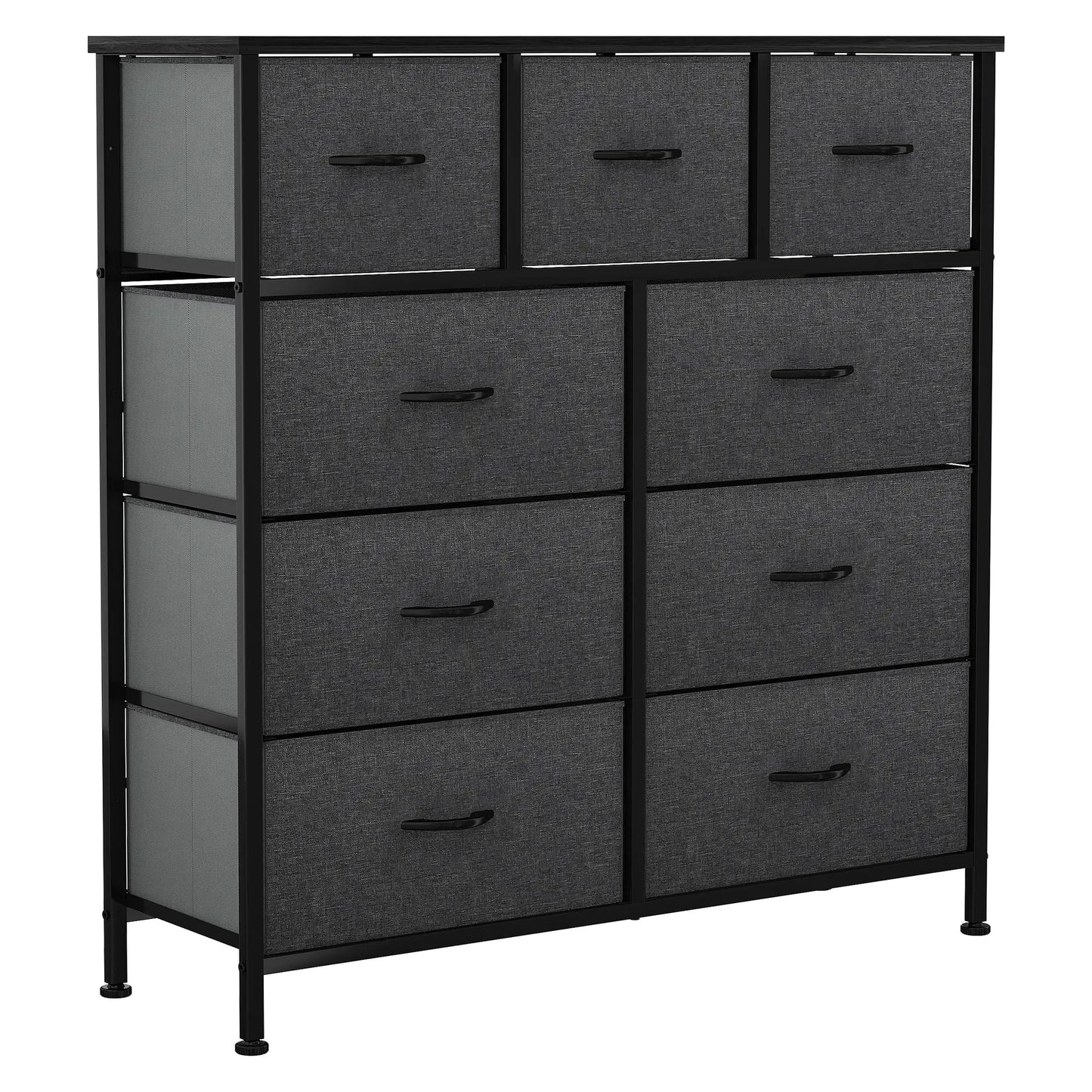 Dresser 9 Drawers Fabric Storage Chest Organizer Unit Closet Nightstand