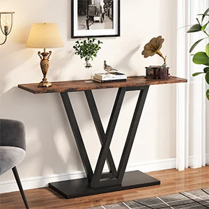 Tribesigns 43 Inch Console Table Industrial Entryway Hallway Table  Living Room Furniture