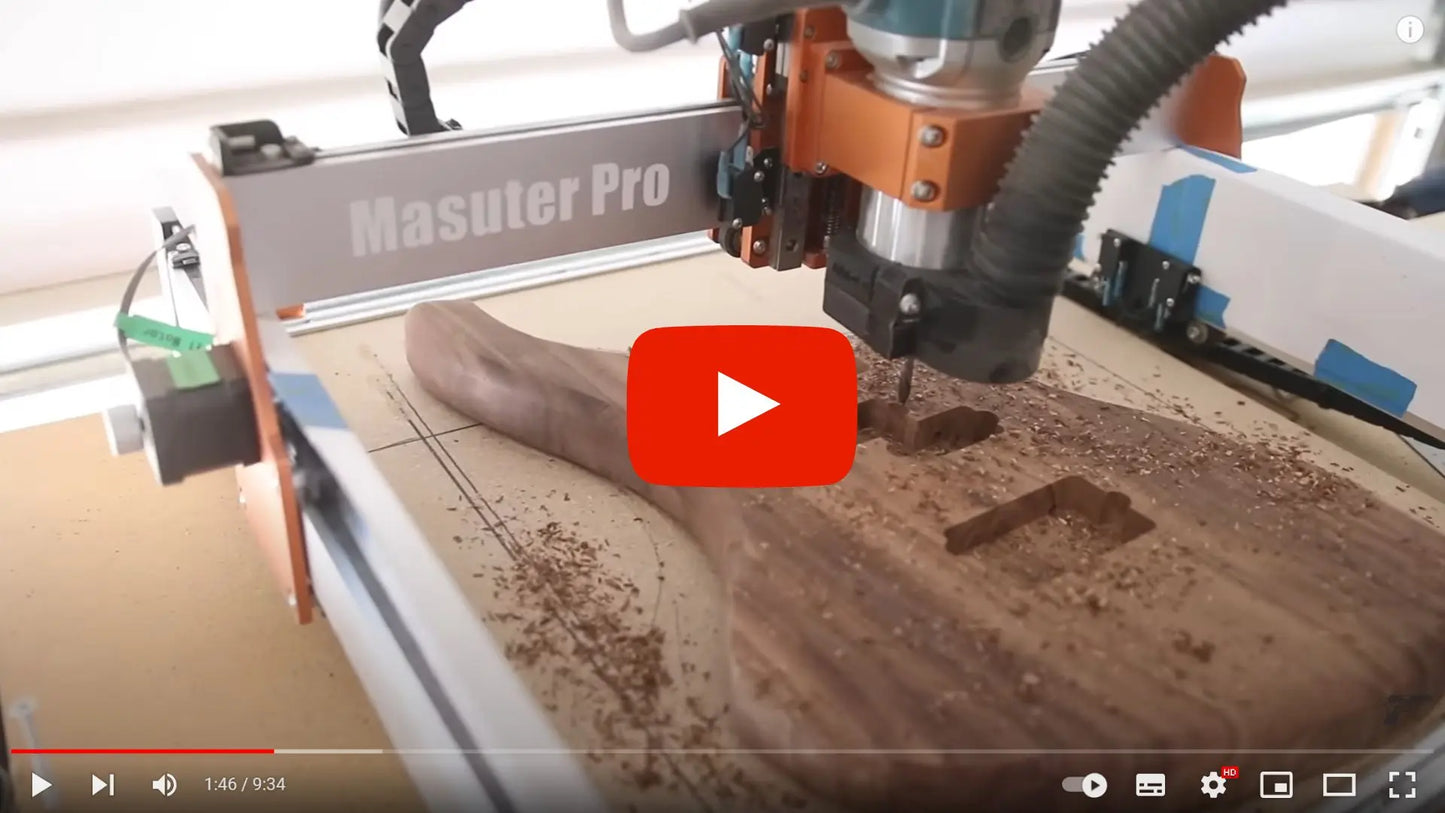 FoxAlien CNC Router Machine Masuter Pro, All Metal Frame Z-axis Linear Rails Drive for Wood Aluminum Carving Cutting Milling