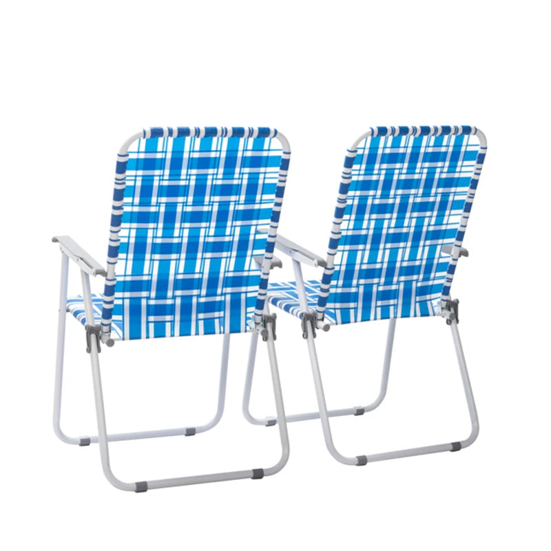 Bandage chair outdoor camping folding chair portable backrest beach chair office leisure woven chair