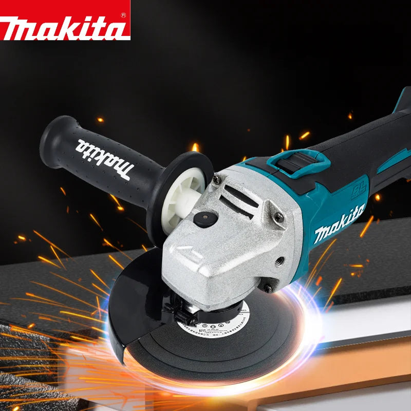 Makita 18V 125mm DGA404 Brushless Lithium Electric Angle Grinder Rechargeable Cutting Machine High Power Polishing Machine