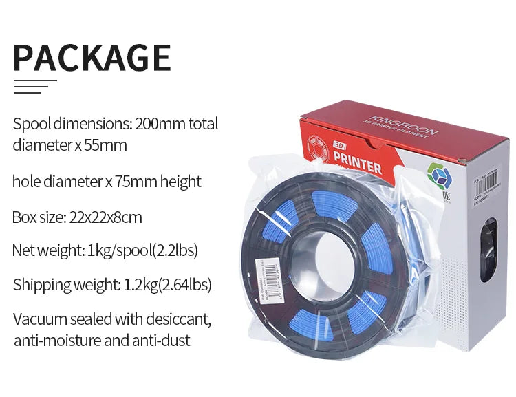 22LBS PETG PLA filament 3D Printer Filament 10 Rolls 1KG 1.75MM Odorless Eco-Friendly Good Tougness Mix Color Free Shipping