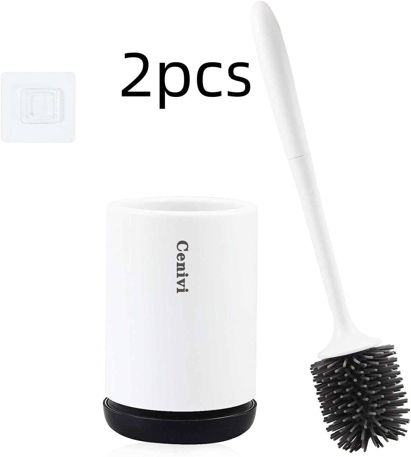 Non-stick Hair Soft Plastic Brush Head Toilet