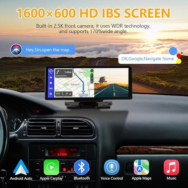 Dash Cam Dual Camera Touch Screen Carplay Car Navigation System Cross-border HD Car Navigation System