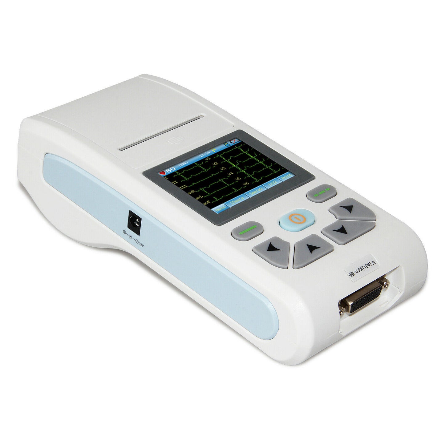 Touch Screen Electrocardiograph CONTEC ECG90A 12 Lead ECG EKG Machine Sync PC Software