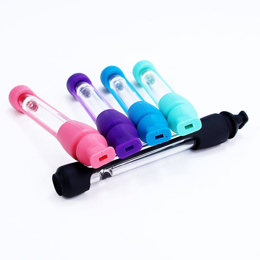 Creative And Portable Silicone Glass Pipe