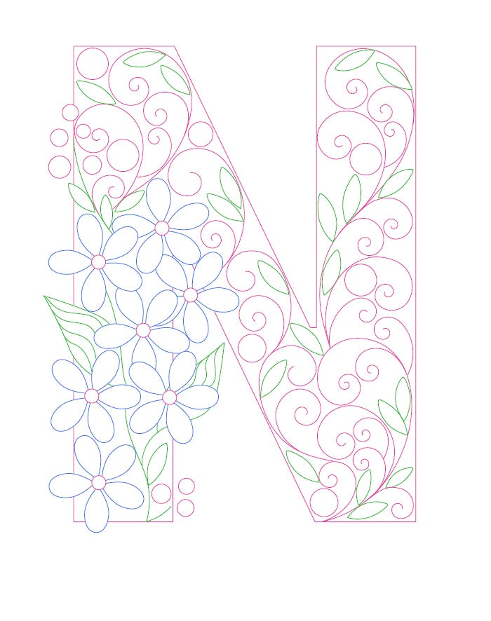 Paper Filigree Painting Kit - Letters