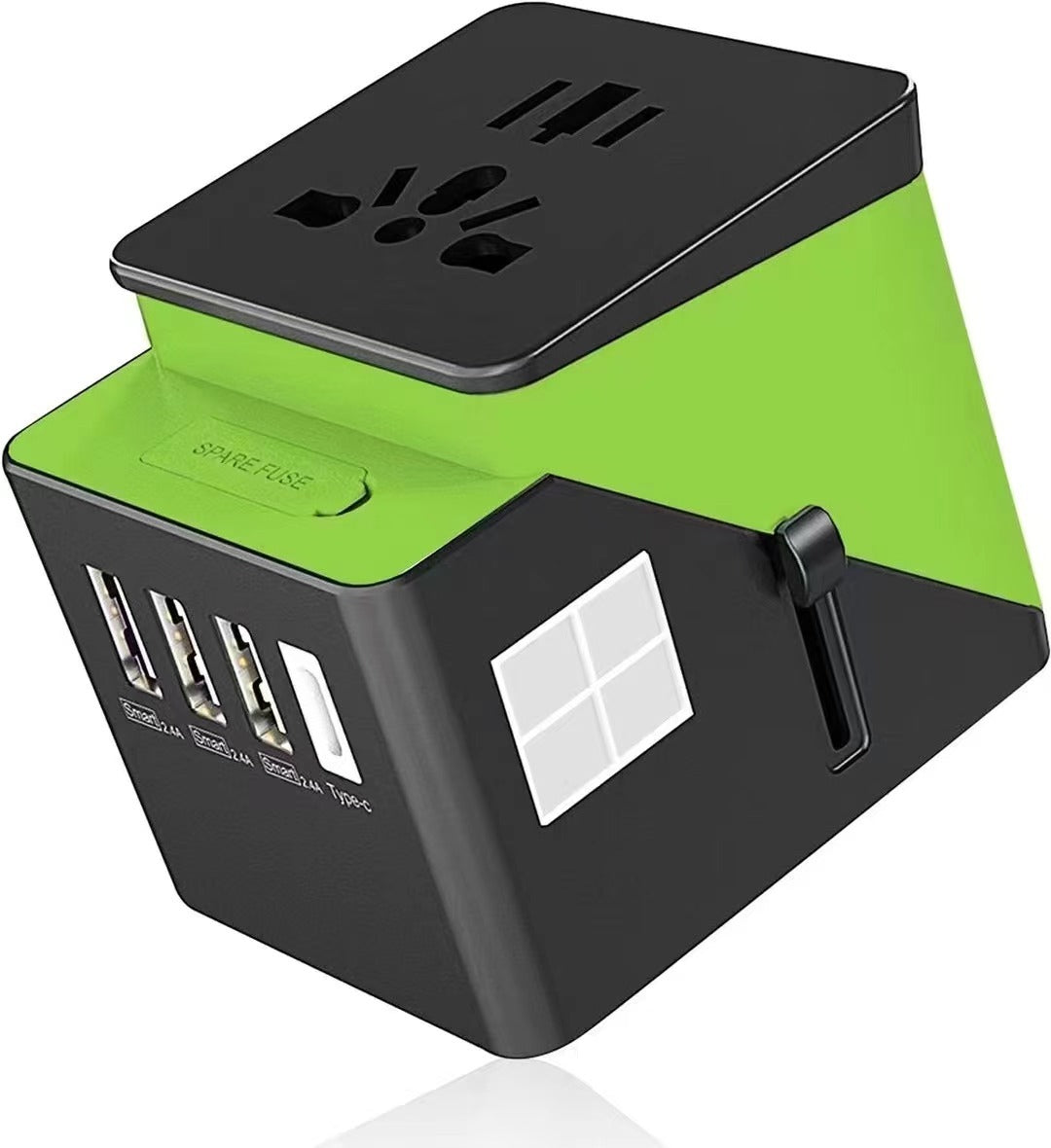 3 USB  1 Typc C International Power Adapter For Europe, UK, China, Australia, Japan And More 200 Countries